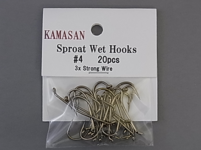 KAMASAN Sproat Wet Hook 3X-Strong #4